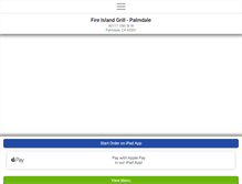 Tablet Screenshot of fireislandgrillcalifornia.com